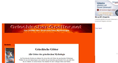 Desktop Screenshot of griechische-goetter.net